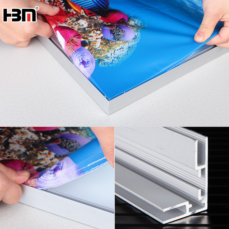 manufacture frameless advertising light box 25mm 35mm LED backlit fabric light box,Frameless Advertising Light Box 25mm 35mm LED Backlit Fabric Display HBM