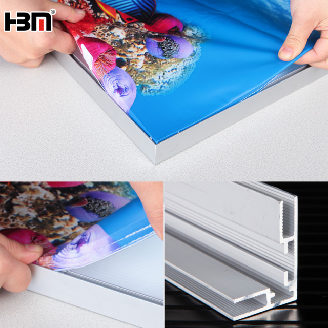 manufacture frameless advertising light box 25mm 35mm LED backlit fabric light box,Frameless Advertising Light Box 25mm 35mm LED Backlit Fabric Display HBM