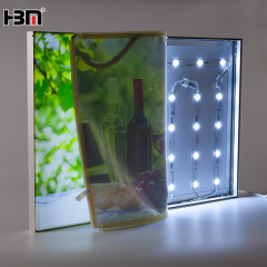 manufacture frameless advertising light box 25mm 35mm LED backlit fabric light box,Frameless Advertising Light Box 25mm 35mm LED Backlit Fabric Display HBM