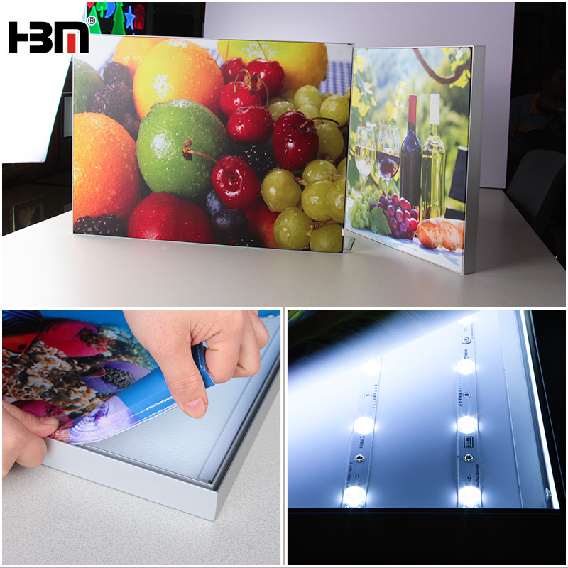 manufacture frameless advertising light box 25mm 35mm LED backlit fabric light box,Frameless Advertising Light Box 25mm 35mm LED Backlit Fabric Display HBM
