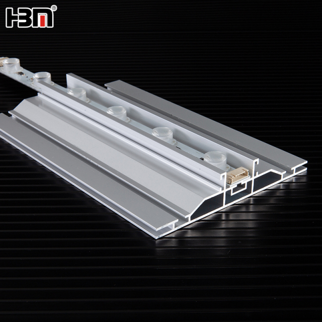 Black aluminum frame double sided light box with edgelit light for hotel advertising,Hot sale double face light box aluminum frame lightbox HBM manufacturer