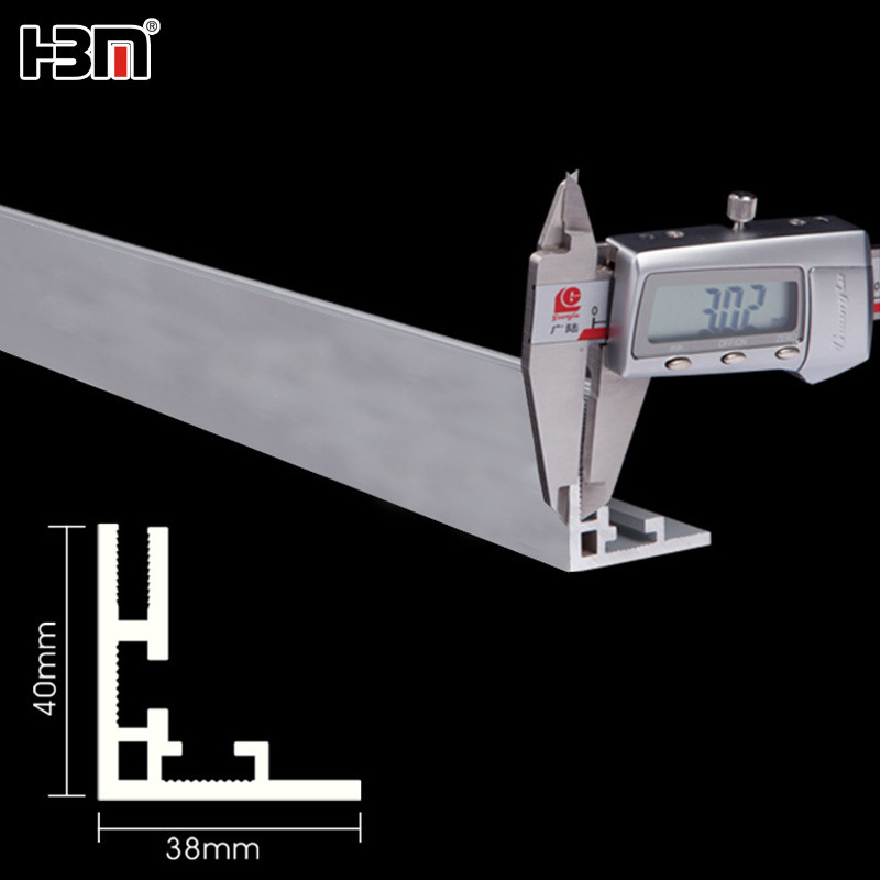 40mm light box  aluminum frame,2019 New design 3mm wall thickness frameless led light box display aluminum extrusion frame profile only backlit slim banner frame