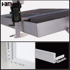 40mm light box  aluminum frame,2019 New design 3mm wall thickness frameless led light box display aluminum extrusion frame profile only backlit slim banner frame