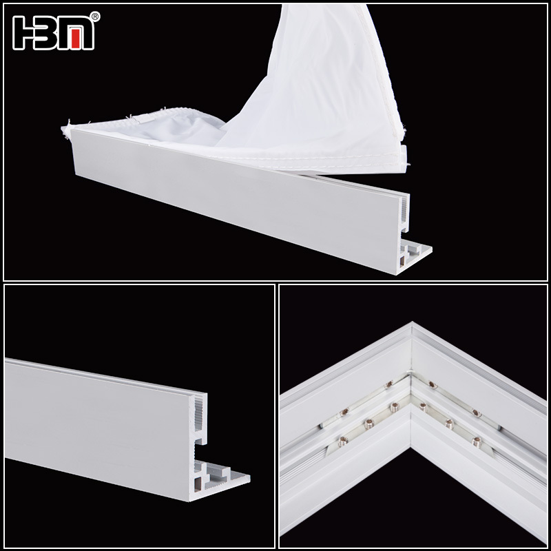 40mm light box  aluminum frame,2019 New design 3mm wall thickness frameless led light box display aluminum extrusion frame profile only backlit slim banner frame