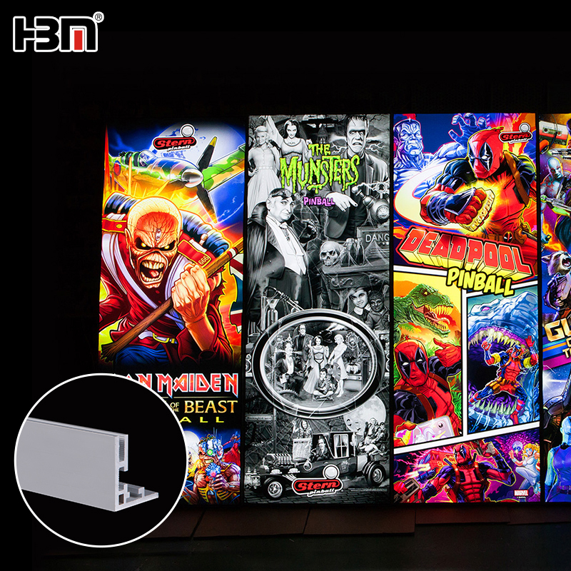 40mm light box  aluminum frame,2019 New design 3mm wall thickness frameless led light box display aluminum extrusion frame profile only backlit slim banner frame