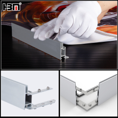 48mm aluminium fabric frame profile,48mm thickness aluminium fabric frame profile for light box