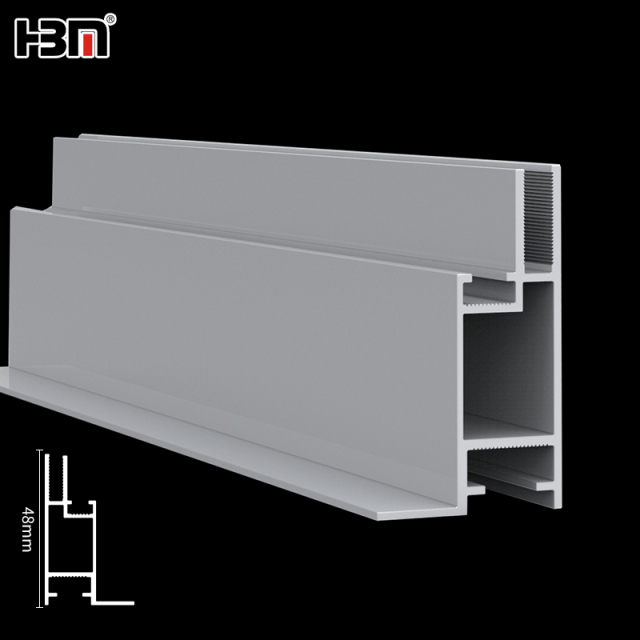 48mm aluminium fabric frame profile,48mm thickness aluminium fabric frame profile for light box