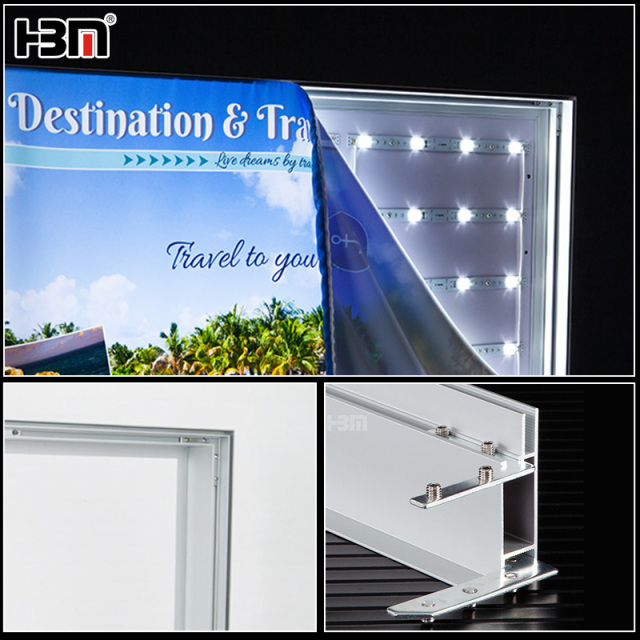 2021 New design wholesale led backlit light box aluminium fabric frame,2021 New design wholesale led backlit light box aluminium fabric frame