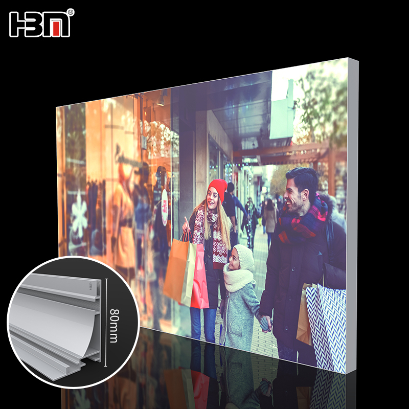 80mm single side led light box aluminum seg frame,Single side led light box aluminum seg frame