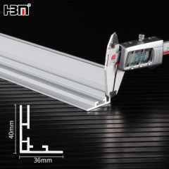 40mm lightbox aluminum frameless light box profiles,lightbox aluminum,Frameless Light Box Profiles-HBM manufacturer