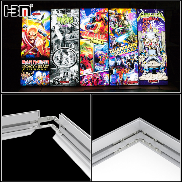 40mm lightbox aluminum frameless light box profiles,lightbox aluminum,Frameless Light Box Profiles-HBM manufacturer