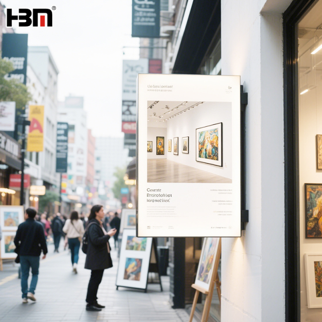 52mm  wall mounted textile light box,textile light box,aluminum frame light box-HBM textile light box