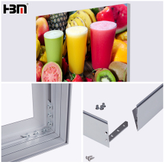 52mm  wall mounted textile light box,textile light box,aluminum frame light box-HBM textile light box