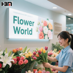 100mm black aluminum profile backlit fabric led light box,led light box,backlit fabric led light box-HBM Manufacturer