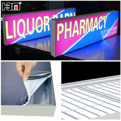 100mm black aluminum profile backlit fabric led light box,led light box,backlit fabric led light box-HBM Manufacturer