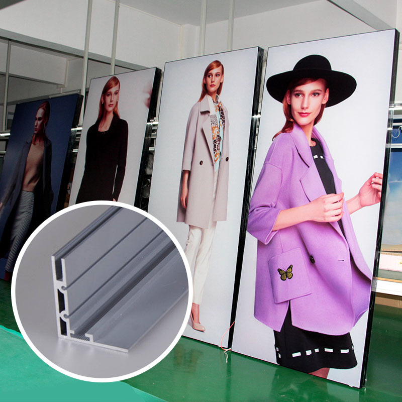 52mm  wall mounted textile light box,textile light box,aluminum frame light box-HBM textile light box