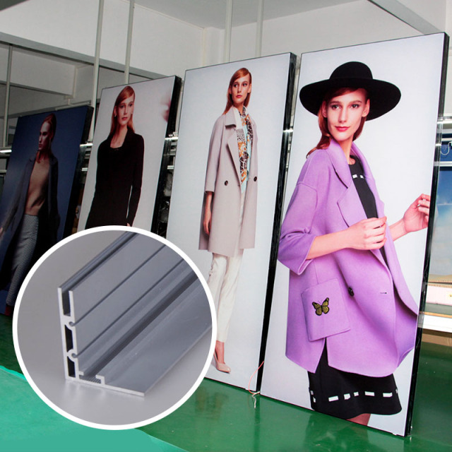 52mm  wall mounted textile light box,textile light box,aluminum frame light box-HBM textile light box