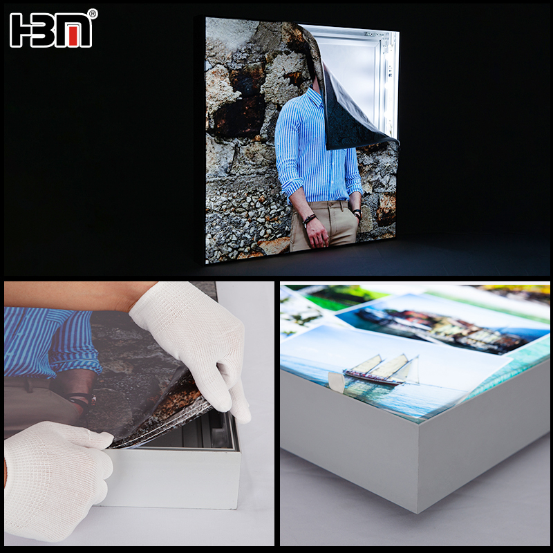 Textile fabric frameless LED backlit light box,XING HANG YUN Textile Fabric Frameless LED Backlit Display Light Box