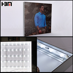 Textile fabric frameless LED backlit light box,XING HANG YUN Textile Fabric Frameless LED Backlit Display Light Box