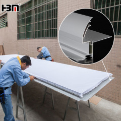 120mm side-open aluminum fabric lightbox,XING HANG YUN 120mm Aluminum Side-Open LED Fabric Lightbox Sign