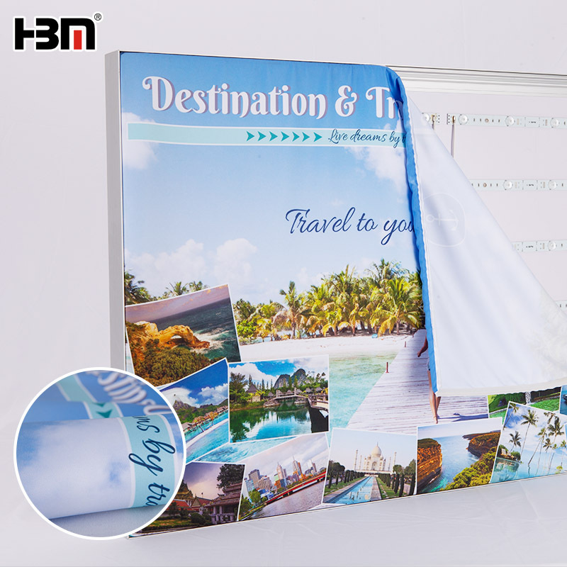 Advertising Poster for SEG Print Fabric Sublimation,XING HANG YUN Sublimation SEG Fabric for Poster Display