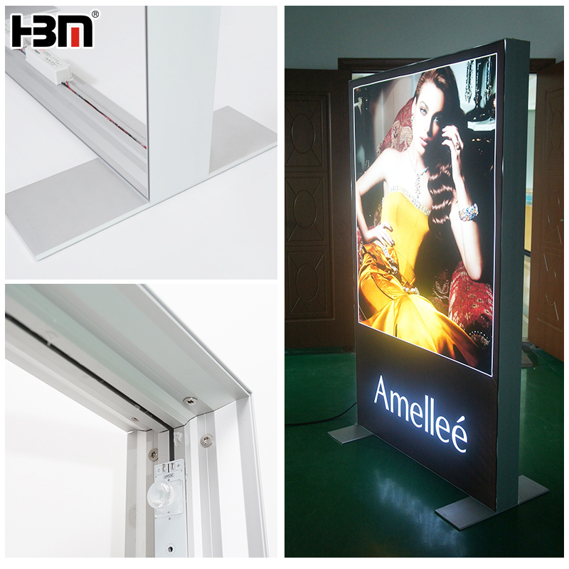 2021 new design 100mm double sided fabric frame exhibition sidelit light box display,2021 new design 100mm double sided fabric frame exhibition sidelit light box display