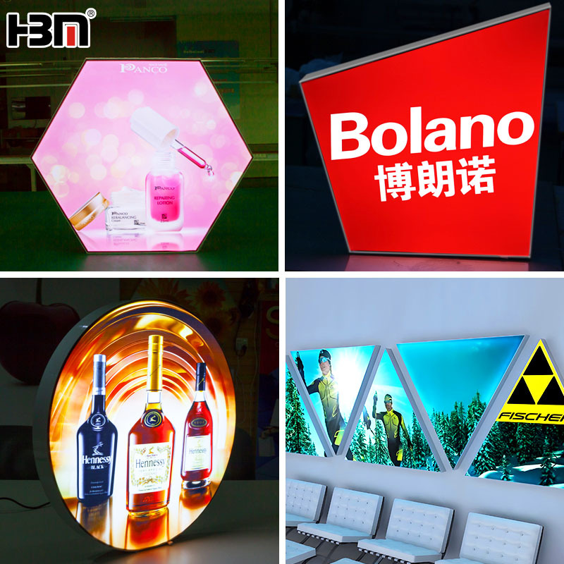 Special-shaped fabric frameless light box,Special-shaped fabric frameless light box | Customizable frameless led light box