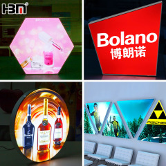 Special-shaped fabric frameless light box,Special-shaped fabric frameless light box | Customizable frameless led light box