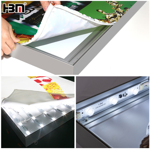Restaurant decorated fabric display board flex banner light box,Restaurant decorated fabric display board flex banner light box