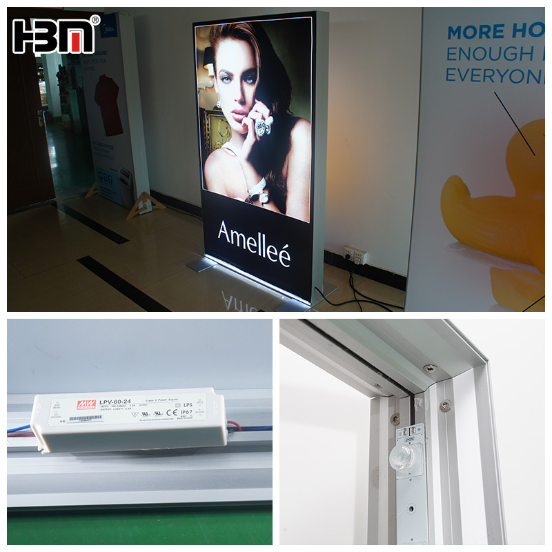 Edge lit double side hanging fabric light box sign advertising light box,Edge lit double side hanging fabric light box sign advertising light box