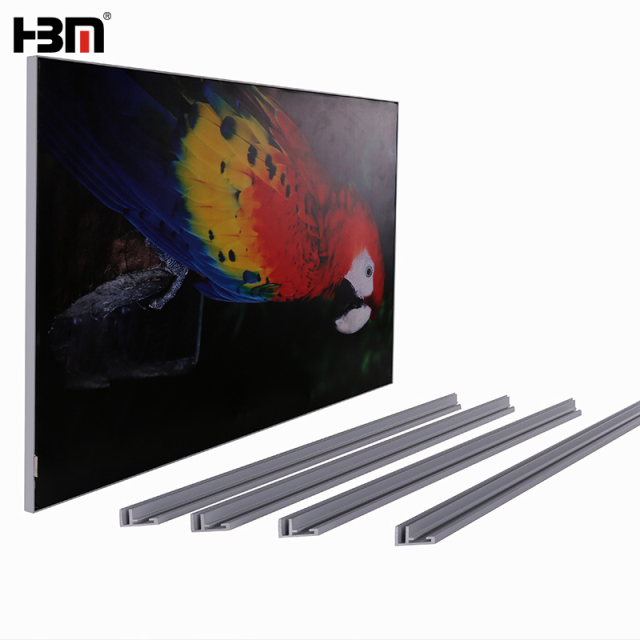 17mm non-lit ultra thin seg fabric frame aluminium profile for light box frame,seg frame | fabric light box -HBM manufacture