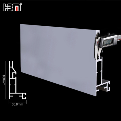 Tension textile aluminum profile single side 100mm frameless aluminum SEG frame,seg frame | fabric light box -HBM manufacture