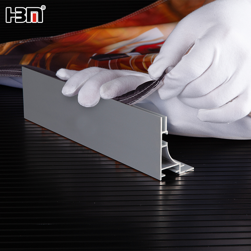 Single side 65mm fabric lightbox extrusion aluminum profile,fabric lightbox extrusion aluminum profile