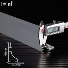 Single side 65mm fabric lightbox extrusion aluminum profile,fabric lightbox extrusion aluminum profile