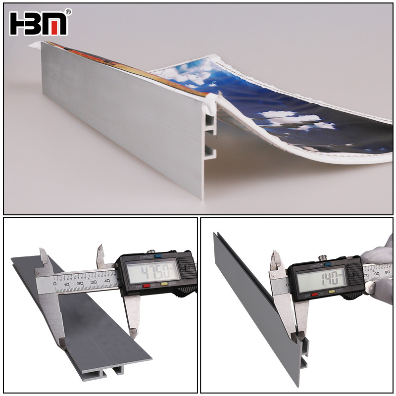 47.5mm Aluminum Profile Connecting Strip,alu anodized SEG frame board wall profile aluminium advertising display billboard stand