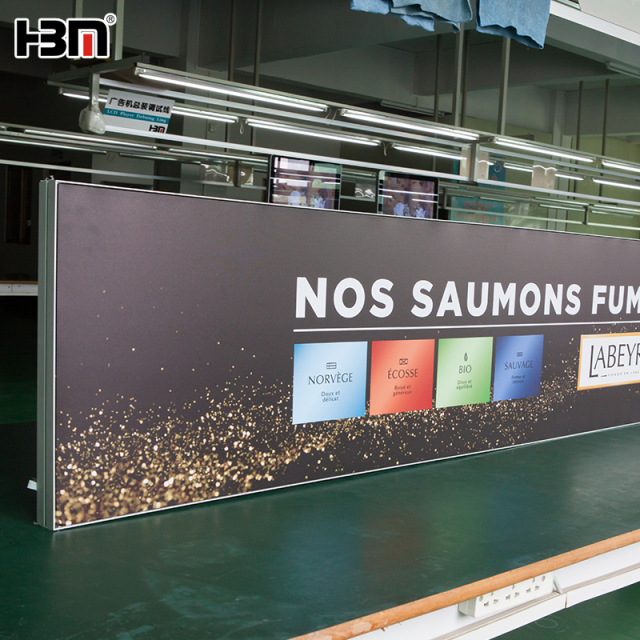 49.5mm Double-Slot Frameless Aluminum Profile Frame,Double side Aluminum Profile Frame, fabric light box, seg frame -  HBM manufacturer