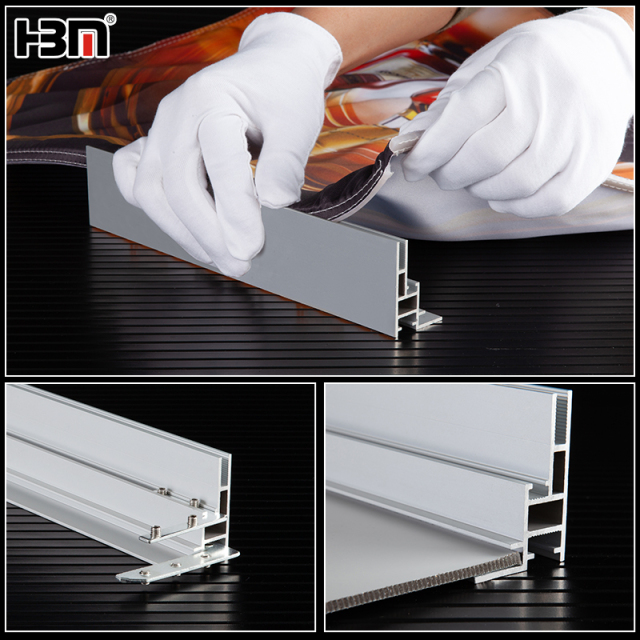 50mm silver anodized aluminum SEG fabric light box frame,50mm silver anodized aluminum SEG fabric light box frame | Light box frame profile—