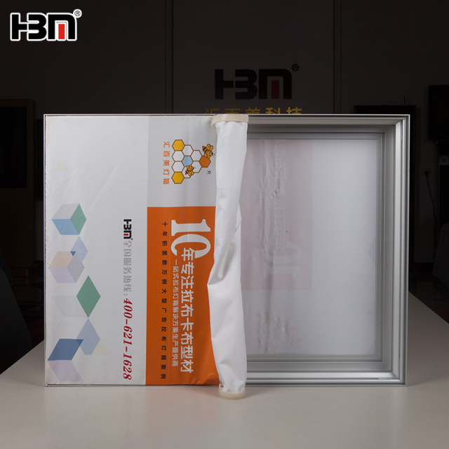Single side 80mm fabric picture frame,single side fabric backlit light seg aluminum profile frame for led display light box