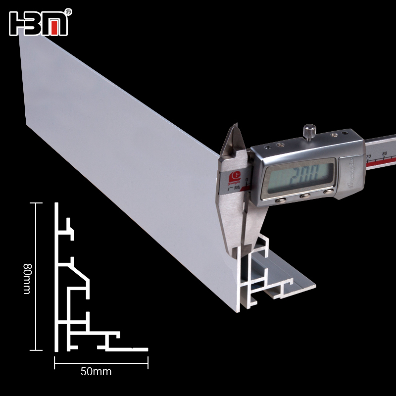 Single side 80mm fabric picture frame,single side fabric backlit light seg aluminum profile frame for led display light box