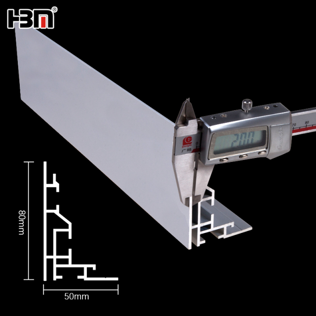 Single side 80mm fabric picture frame,single side fabric backlit light seg aluminum profile frame for led display light box