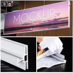45mm double sided advertising frameless AD poster frame,45mm double sided advertising frameless AD poster frame