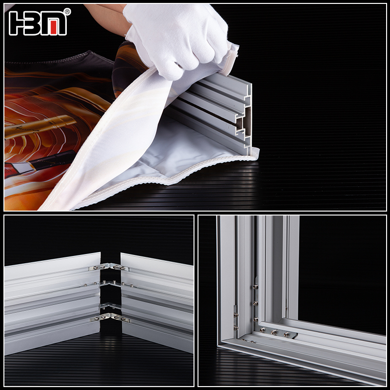 100mm double side  exhibition SEG aluminum profile,exhibition mall illuminate poster frame SEG aluminum profile