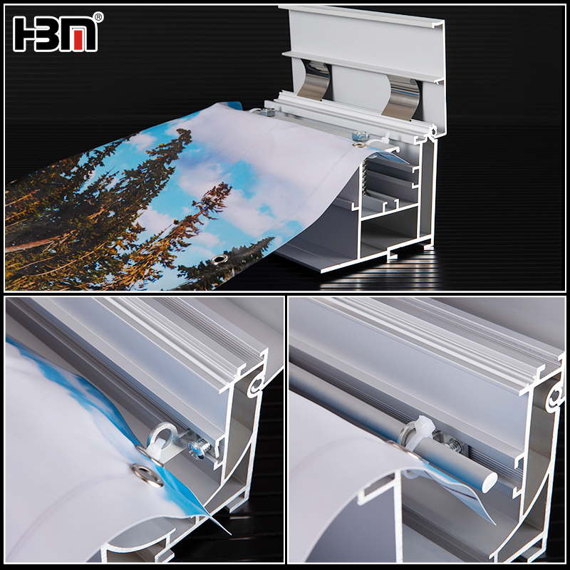 120mm depth thickend front open aluminum fabric frame,120mm depth thickend front open aluminum fabric frame