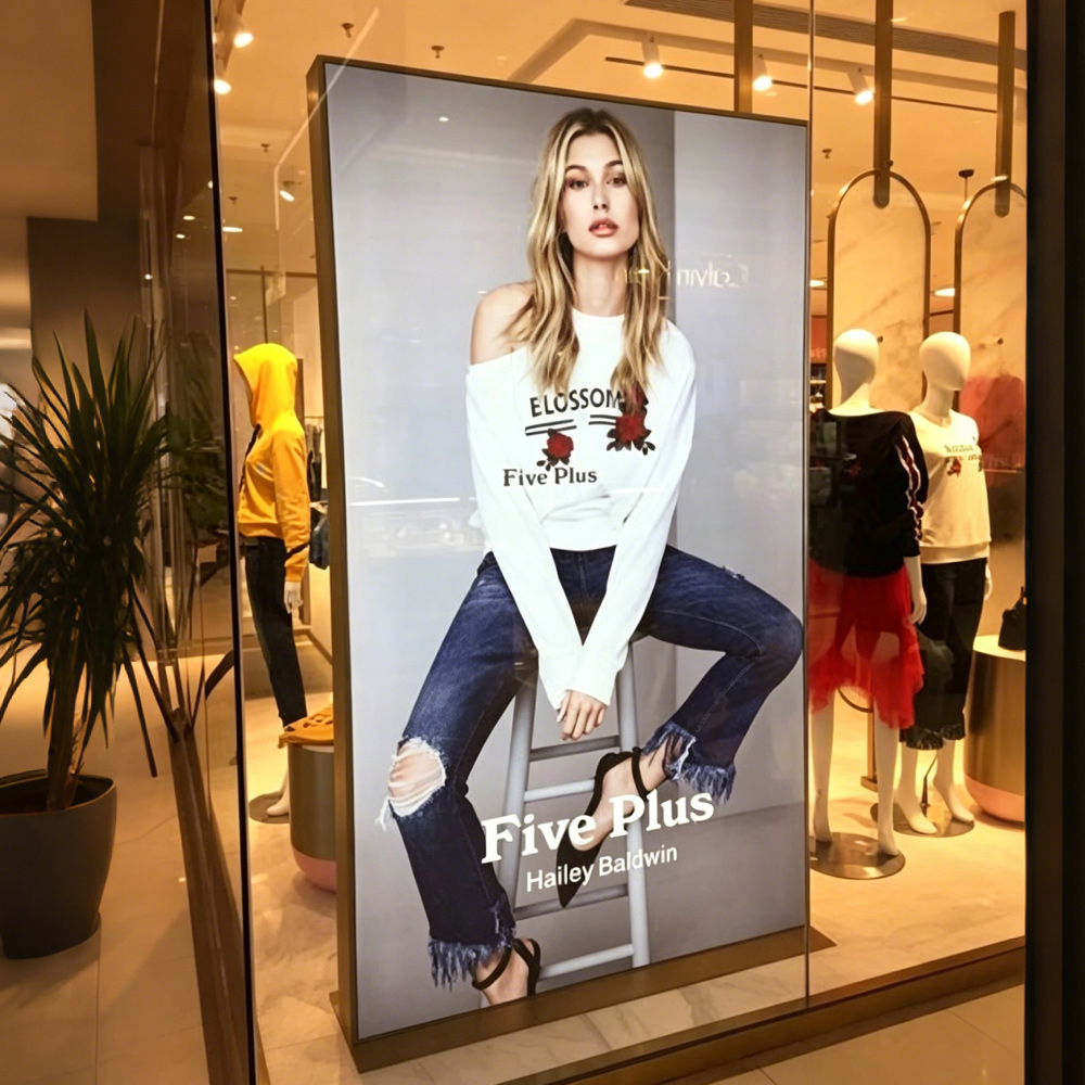 Large format illuminated fabric display