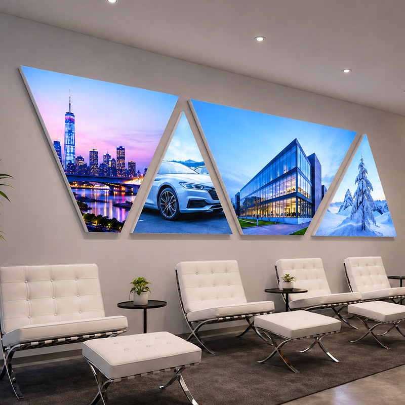 Commercial SEG lightbox installation project