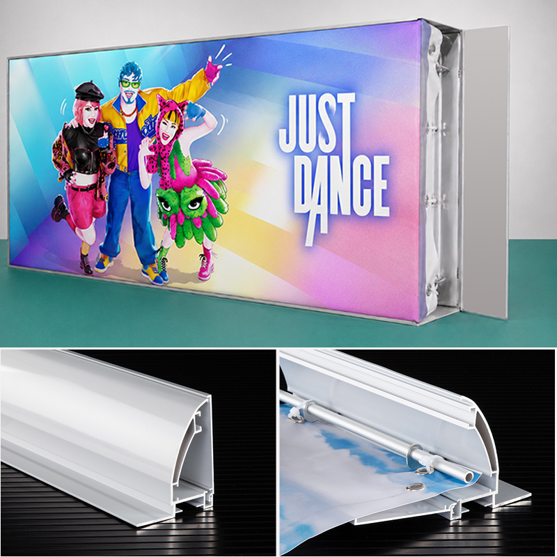 Side-Open Frameless Aluminum Profile Frame  Extrusion Illuminated Advertising Sign Large Format Light Box,Side-Open Frameless Aluminum Profile Frame  Extrusion Illuminated Advertising Sign Large Format Light Box