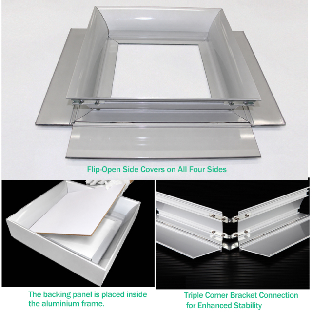 Side-Open Frameless Aluminum Profile Frame  Extrusion Illuminated Advertising Sign Large Format Light Box,Side-Open Frameless Aluminum Profile Frame  Extrusion Illuminated Advertising Sign Large Format Light Box