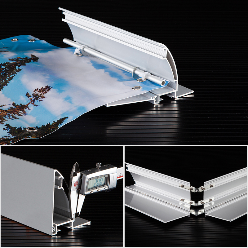 Side-Open Frameless Aluminum Profile Frame  Extrusion Illuminated Advertising Sign Large Format Light Box,Side-Open Frameless Aluminum Profile Frame  Extrusion Illuminated Advertising Sign Large Format Light Box