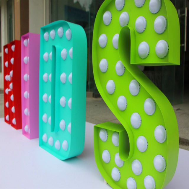 LED bulb letter neon signage,LED bulb letter neon signage