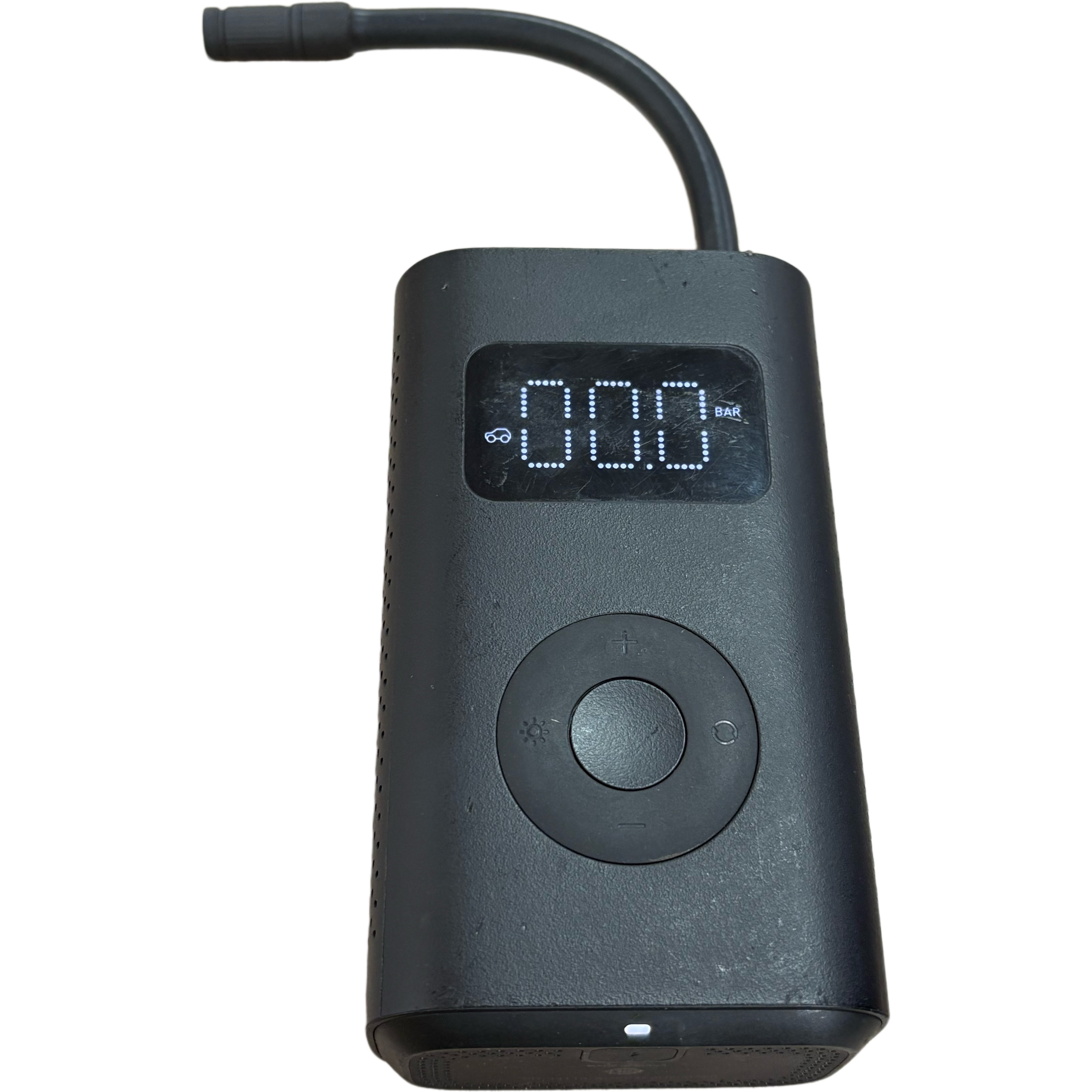 Portable electric air pump for tires, PSI,BAR,KPA,kg/cm3